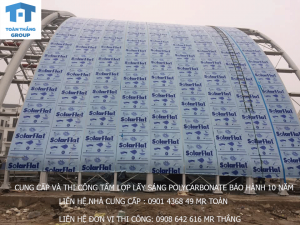 thi công tấm polycarbonate long thành đồng nai