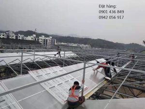 Công trình sử dụng tấm lợp lấy sáng polycarbonate