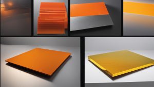 tấm nhựa cam và vàng