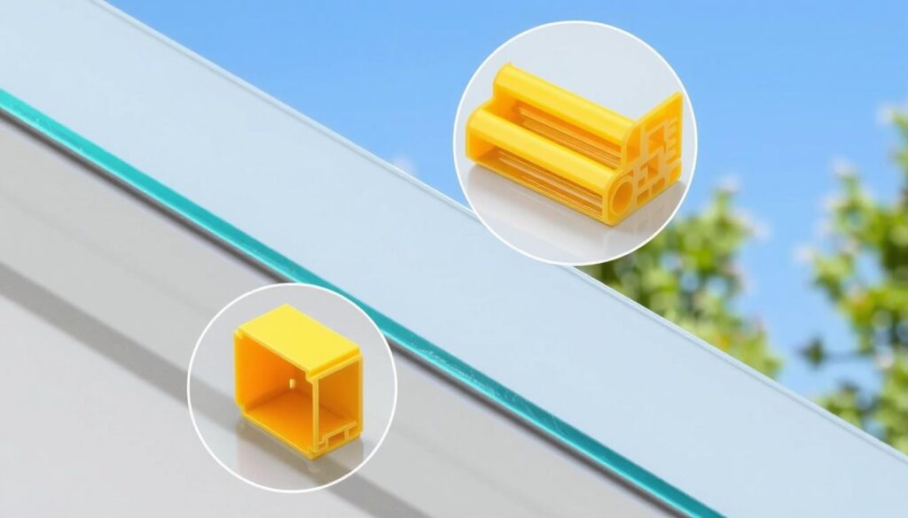 phụ kiện lắp đặt tấm poly đặc
